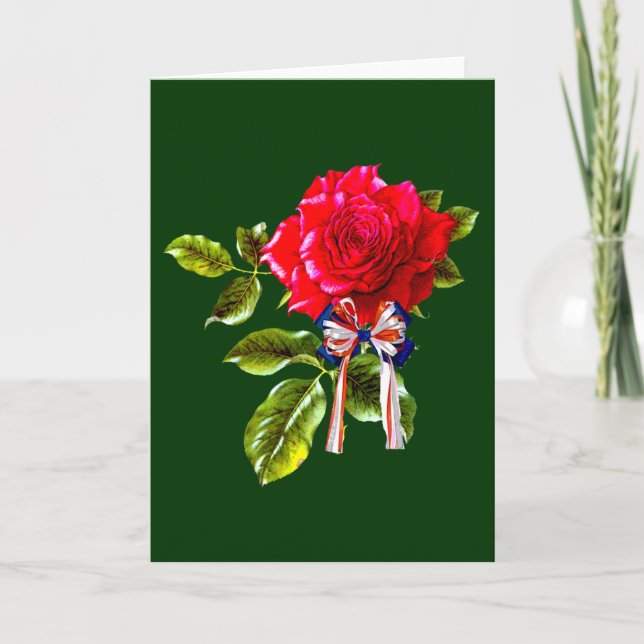 Cartão Independence Day Rose (Frente)