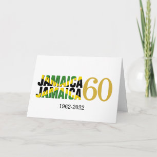 Cartão Independência do 60.º aniversário da JAMAICA