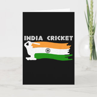 Cartão India Cricket Jersey With Indian Flag Gift 