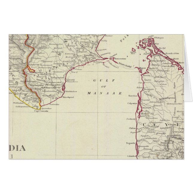 Cartão Índia I e Ceilão (Frente Horizontal)