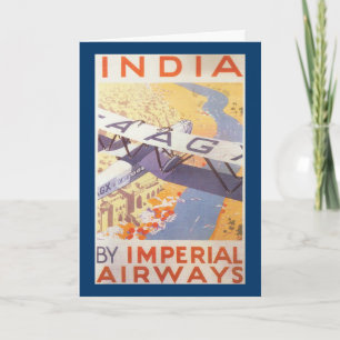 Cartão Índia por Imperial Airways