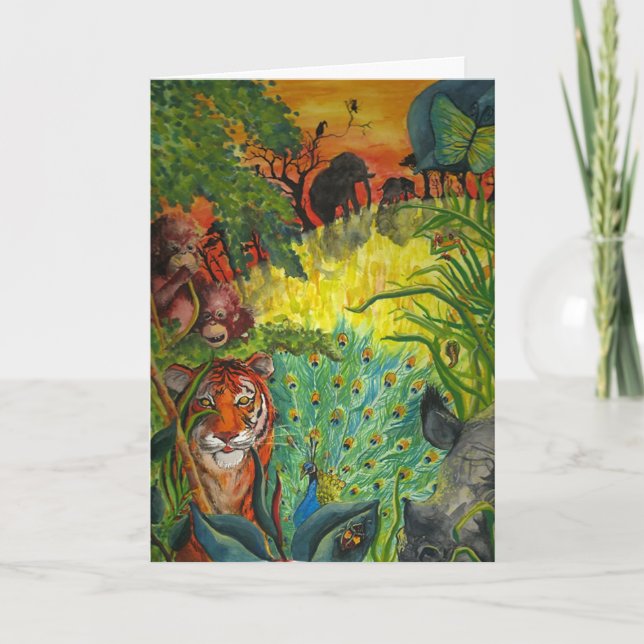 Cartão Indian Jungle (Frente)