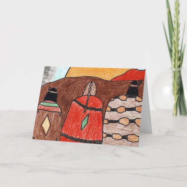 Cartão Indian Sunset (Frente)