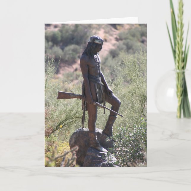 Cartão Indian Warrior Notecards (Frente)