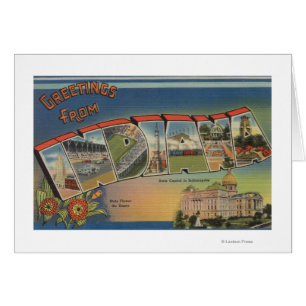 Cartão Indiana (Capital Estatal/Flor)