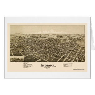Cartão Indiana, mapa panorâmico do PA - 1900