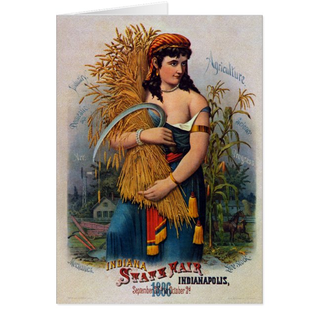 Cartão Indiana State Fair (Frente)