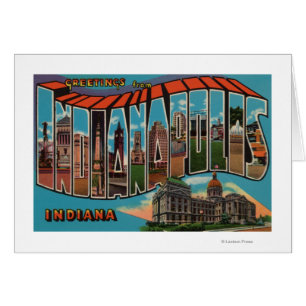 Cartão Indianápolis, Indiana (edifício Capital)