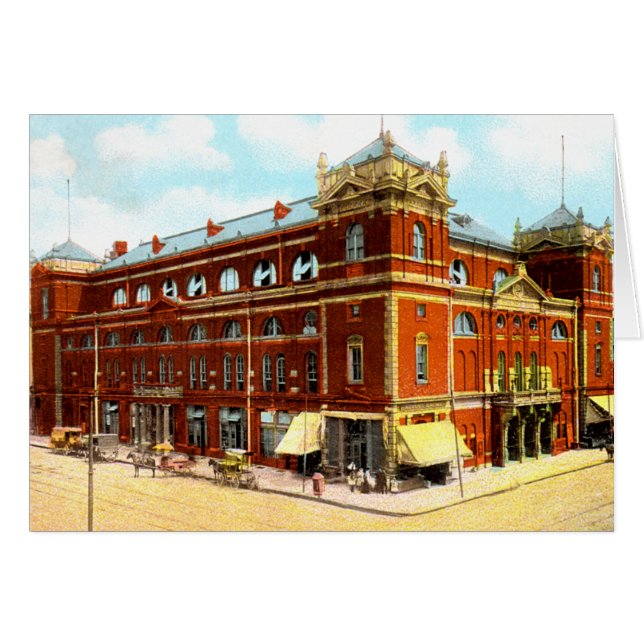 Cartão Indianapolis, Indiana Tomlinson Salão (Frente Horizontal)