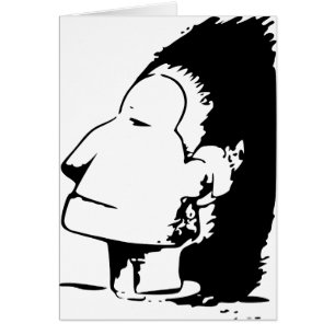 Cartão Indiano ou ilusão óptica Eskimo