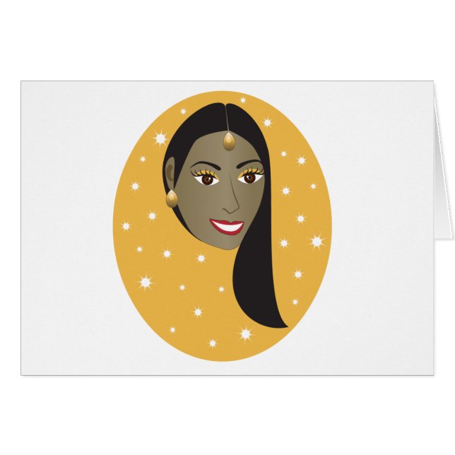 Cartão Indiano Woman.ai (Frente Horizontal)