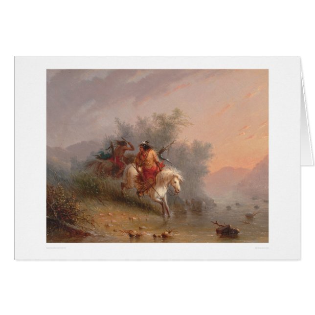 Cartão Indianos do Shoshoni (1069A) (Frente Horizontal)