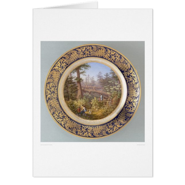 Cartão Indianos em Sitka, placa da floresta de Alaska (Frente)