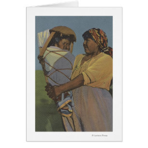 Cartão Indianos noroestes - mulher indiana
