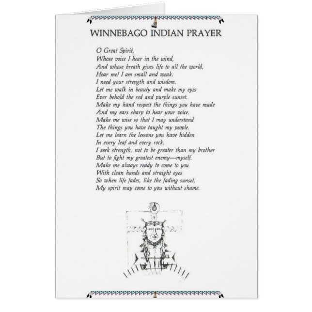 Cartão indianparyer (Frente)