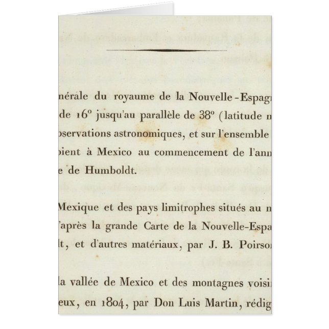 Cartão Índice 1 Nova Espanha (Frente)