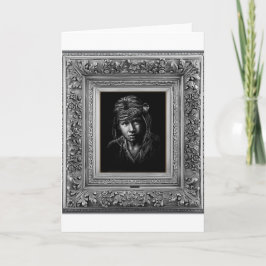 Cartão Indígenas Nativo Americano.