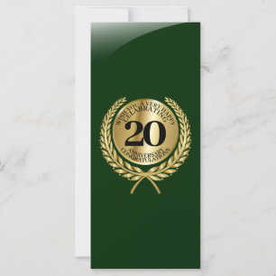 Cartão individual de felicitações no aniversário
