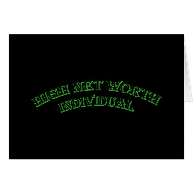 Cartão Indivíduo de Alto Novo Valor (Frente Horizontal)