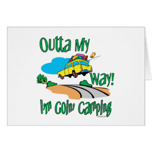 Cartão Indo acampar