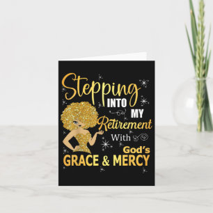 Cartão Indo para minha aposentadoria com a graça de Deus