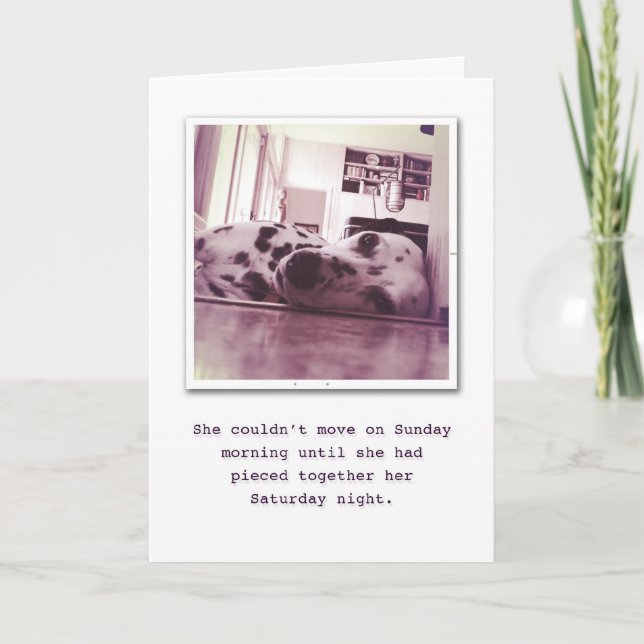 Cartão Indulge on your Birthday. (Frente)