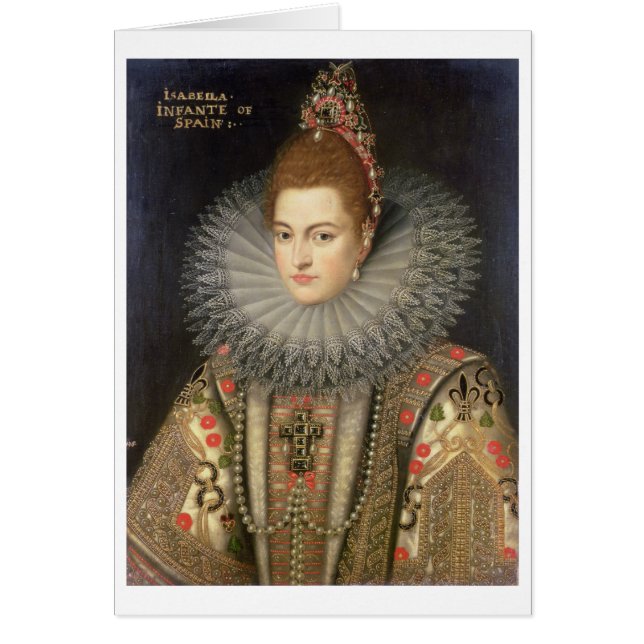 Cartão Infanta do Eugenia de Isabella Clara 1566-1633) (Frente)
