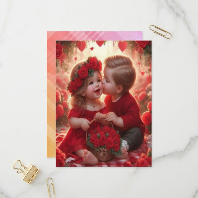 Cartão Infantil de Amor (Frente/Verso In Situ)