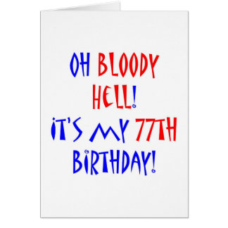 Cartão Inferno 77 sangrento