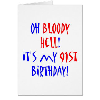 Cartão Inferno 91 sangrento