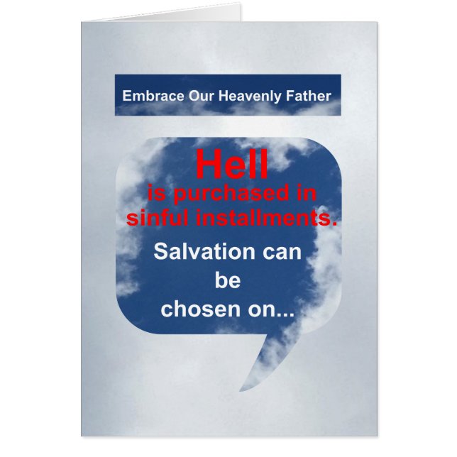 Cartão Inferno comprado na prestação (Frente)