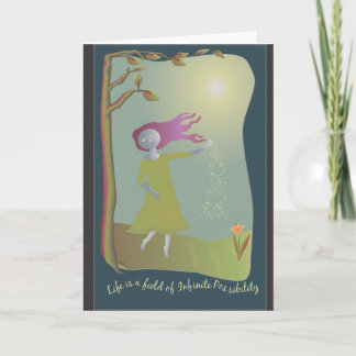 Cartão infinito do vazio da possibilidade