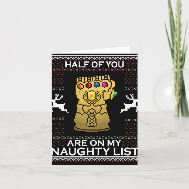 Cartão Infinity Xmas Friend T Shirt  (Frente)