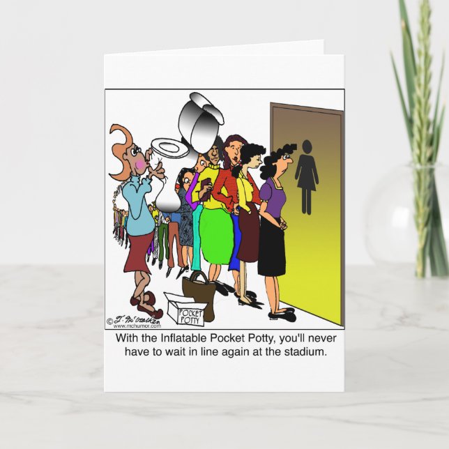 Cartão Inflatable Pocket Potty (Frente)