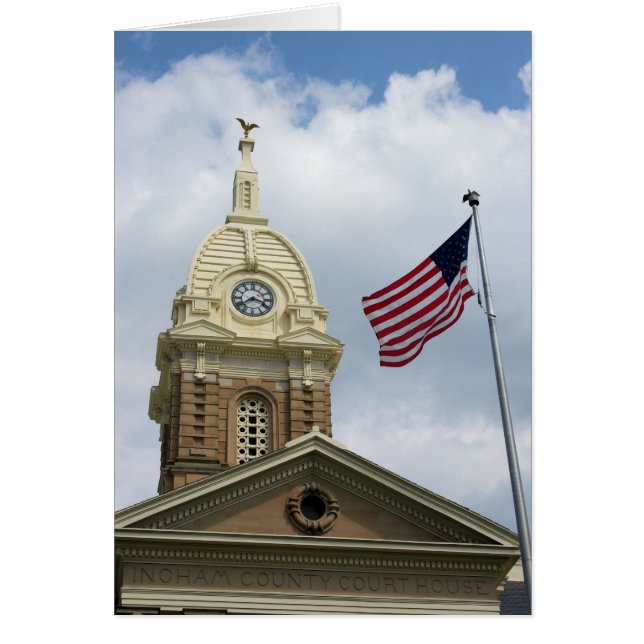 Cartão Ingham County Court House - Mason, Michigan (Frente)