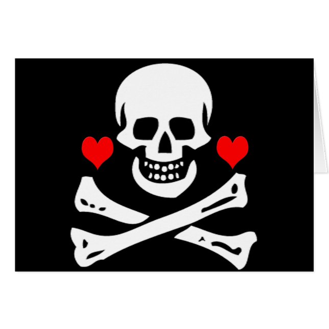 Cartão Inglaterra-Corações de Edward (Frente Horizontal)