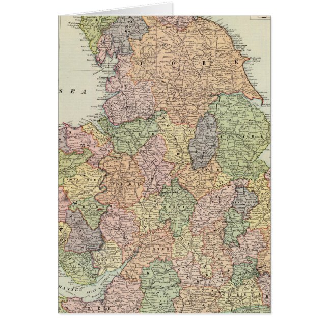 Cartão Inglaterra, País de Gales 2 (Frente)