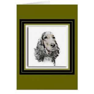 Cartão Inglês cocker spaniel