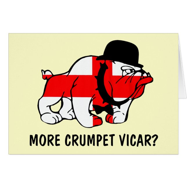 Cartão Inglês engraçado (Frente Horizontal)