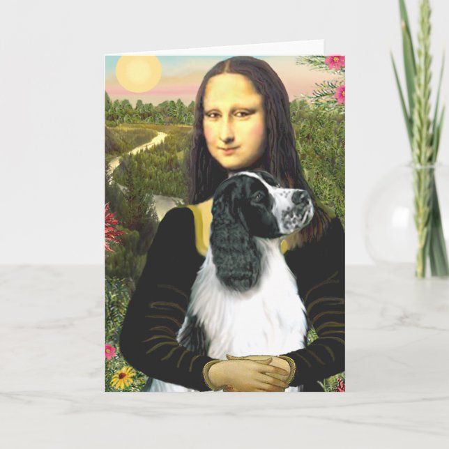 Cartão Inglês Springer 7 - Mona Lisa (Frente)