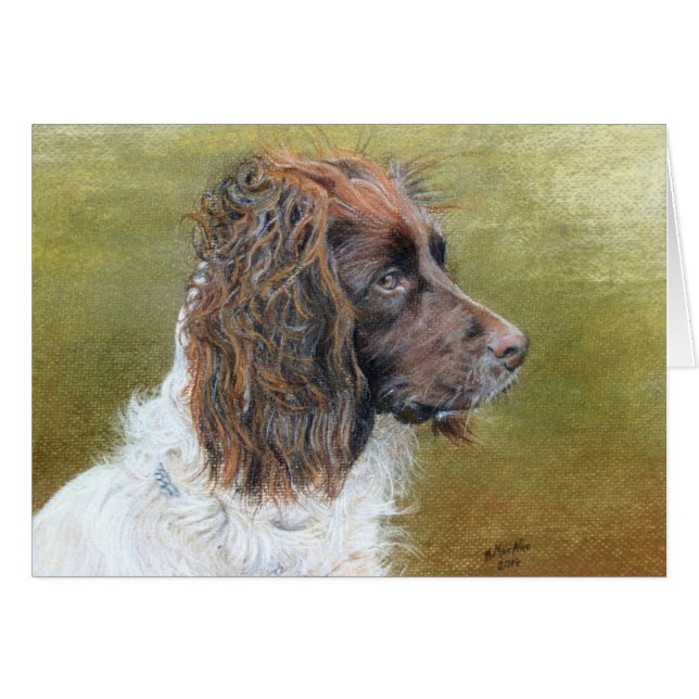 Cartão Inglês Springer Spaniel, belas artes (Frente Horizontal)