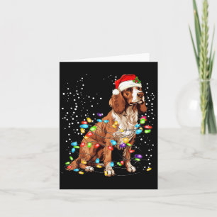 Cartão Inglês Springer Spaniel Dog Voz de Natal Xmas