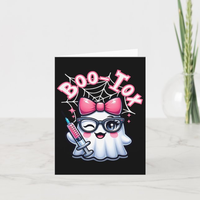 Cartão Injetor de Enfermeiro Boo-tox Enchimento de Hallow (Frente)