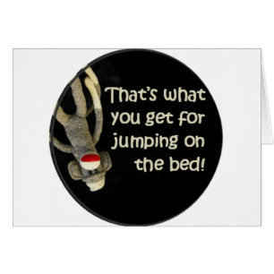 Cartão Injúrias do macaco da peúga