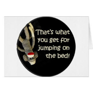 Cartão Injúrias do macaco da peúga