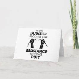 Cartão Injustice Greeting Card