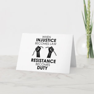 Cartão Injustice Greeting Card