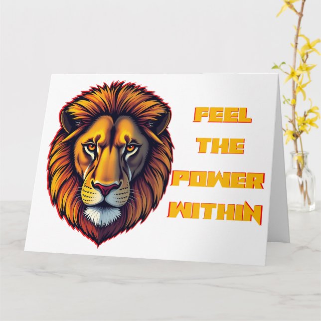 Cartão  Inner Strength Unleashed (Flor Amarela)