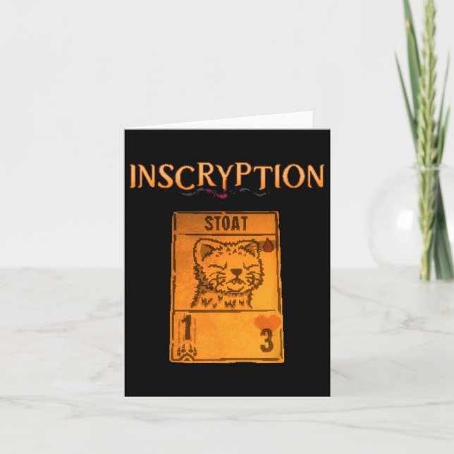 Cartão Inscryption Jogo de Cartas Psicológico Stoad de Ha (Frente)