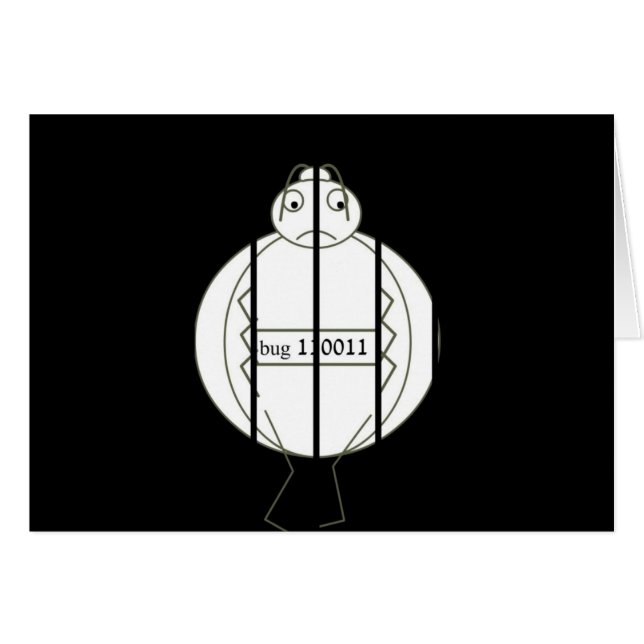 Cartão Inseto da cadeia (Frente Horizontal)